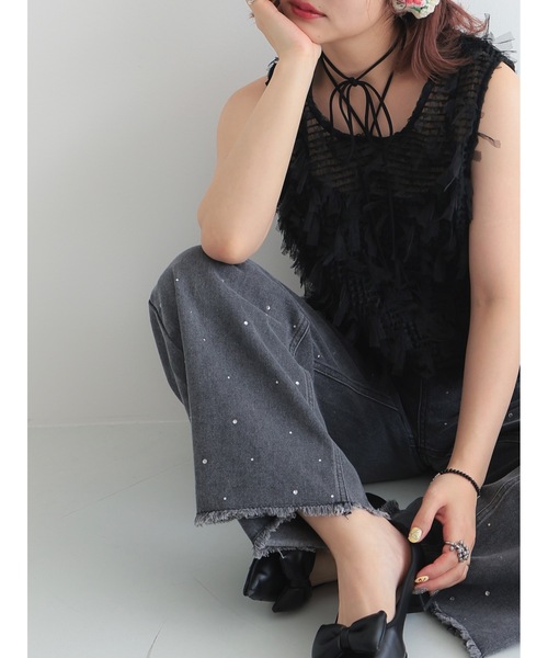 tulle jacquard vest（ベスト）｜jumelle（ジュメロ）