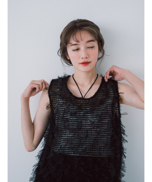 tulle jacquard vest（ベスト）｜jumelle（ジュメロ）
