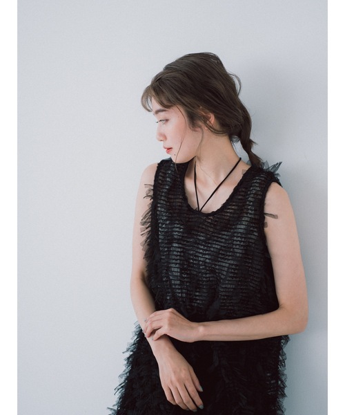 tulle jacquard vest（ベスト）｜jumelle（ジュメロ）