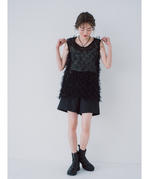 tulle jacquard vest（ベスト）｜jumelle（ジュメロ）