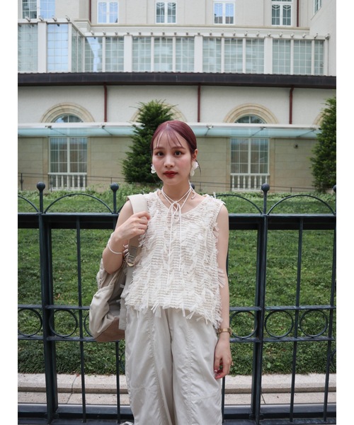 tulle jacquard vest（ベスト）｜jumelle（ジュメロ）