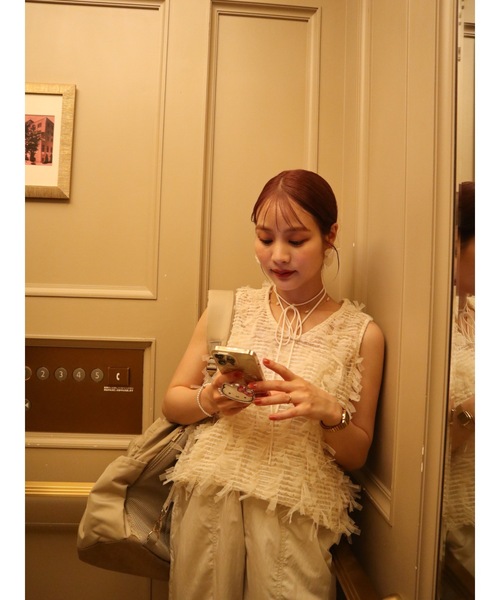 tulle jacquard vest（ベスト）｜jumelle（ジュメロ）