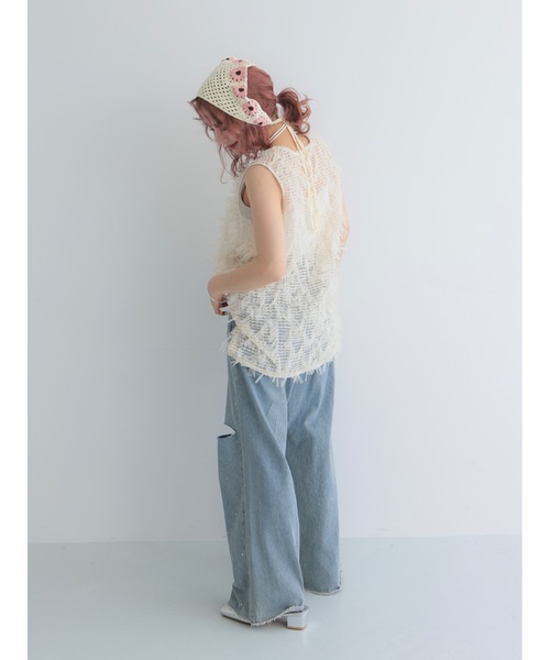 tulle jacquard vest（ベスト）｜jumelle（ジュメロ）