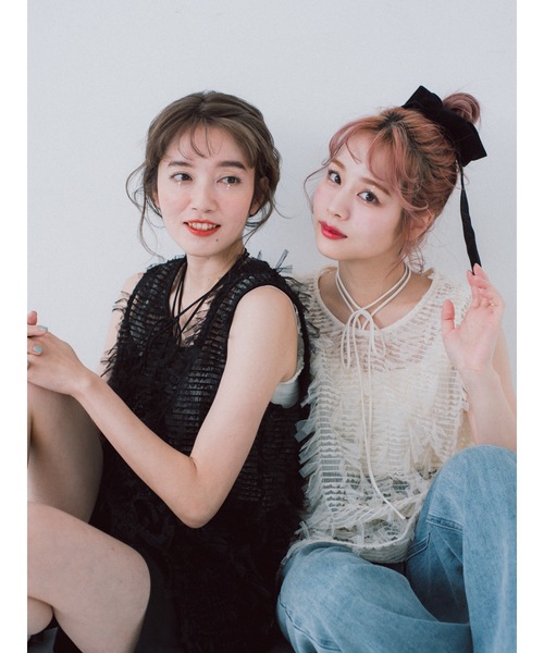 tulle jacquard vest（ベスト）｜jumelle（ジュメロ）