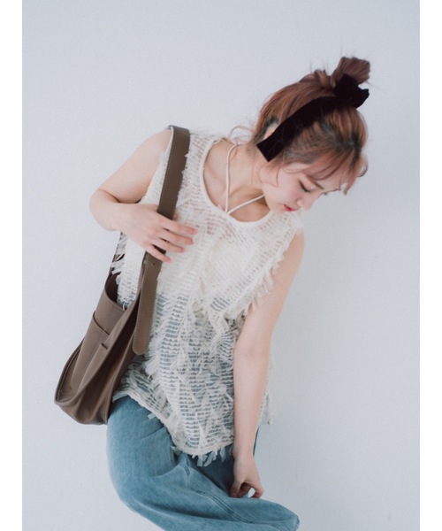 tulle jacquard vest（ベスト）｜jumelle（ジュメロ）