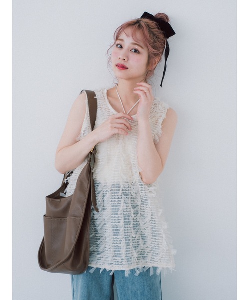 tulle jacquard vest（ベスト）｜jumelle（ジュメロ）