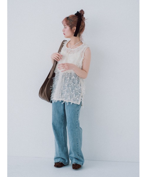 tulle jacquard vest（ベスト）｜jumelle（ジュメロ）