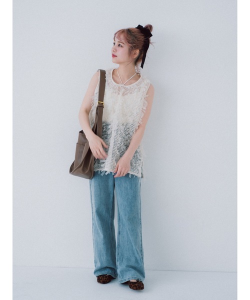 tulle jacquard vest（ベスト）｜jumelle（ジュメロ）