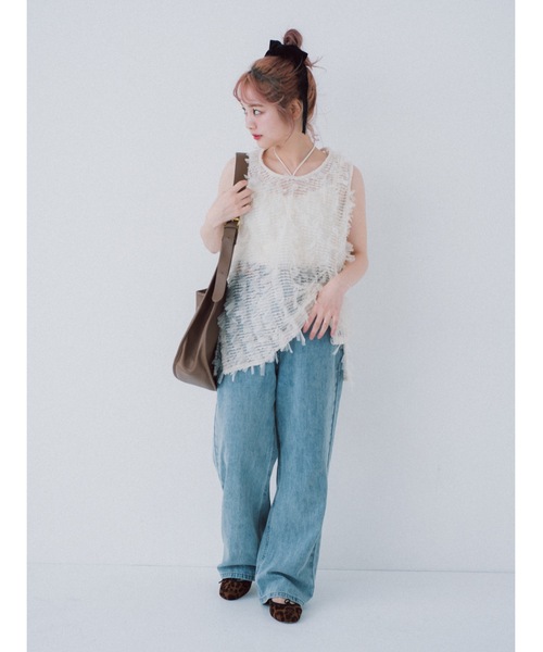 tulle jacquard vest（ベスト）｜jumelle（ジュメロ）