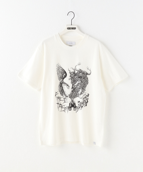 ファセッタズム FACETASM *コットンプリントTシャツ*1カットソーワイド綿トップス白ホワイト(1-2407-488)【52H42】a FACETASM ファセッタズム *コットンプリントTシャツ*1カットソー