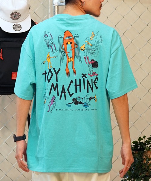 TOY MACHINE(トイ マシーン)の「【ムラサキスポーツ限定】TOY MACHINE トイマシーン バックプリントTシャツ クルーネック半袖T MTMSEST6(Tシャツ/カットソー・メンズ・ホワイト/アクア/ブラック・XL/L/M)」の3枚目の写真