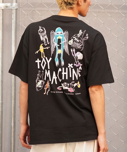 TOY MACHINE(トイ マシーン)の「【ムラサキスポーツ限定】TOY MACHINE トイマシーン バックプリントTシャツ クルーネック半袖T MTMSEST6(Tシャツ/カットソー・メンズ・ホワイト/アクア/ブラック・XL/L/M)」の2枚目の写真