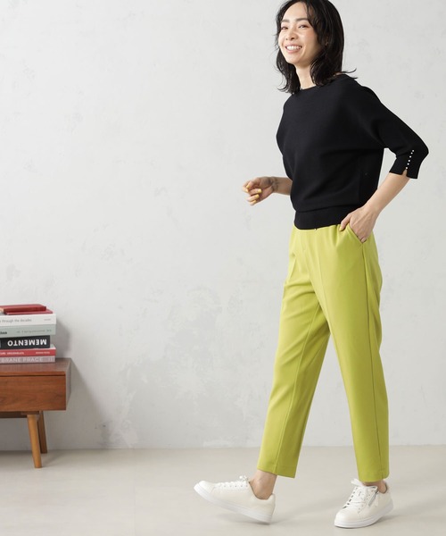 FOUND GOOD（ファウンドグッド）の「シーンレスEasyテーパードパンツ（その他パンツ・レディース・グリーン系5/ネイビー/アイボリー/ブラック/イエロー系5・XL/L/M/S）」の5枚目の写真