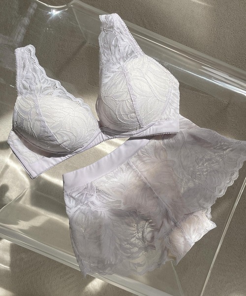 fran de lingerie(フランデランジェリー)の「ブラ&ショーツセット Bra&shorts(ブラ&ショーツ・レディース・ピンク/ライトグレー/ラベンダー/パープル/クリアブラック/ミント/ダークブルー/ライトパープル/ピンク系その他4/ネイビー/ピンク系その他3/カーキ/ブルーグリーン/ライトピンク/ブラック/ピンク系その他/ブラック×ピンク/ブルー/クリーム・A70/A75/B70/B75/C70/C75/D70/D75/B65/C65/D65)」の5枚目の写真