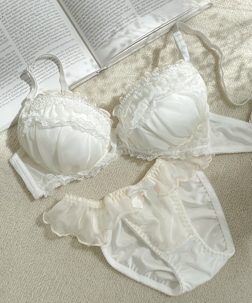 fran de lingerie(フランデランジェリー)の「ブラ&ショーツセット Bra&shorts(ブラ&ショーツ・レディース・ピンク/ライトグレー/ラベンダー/パープル/クリアブラック/ミント/ダークブルー/ライトパープル/ピンク系その他4/ネイビー/ピンク系その他3/カーキ/ブルーグリーン/ライトピンク/ブラック/ピンク系その他/ブラック×ピンク/ブルー/クリーム・A70/A75/B70/B75/C70/C75/D70/D75/B65/C65/D65)」の6枚目の写真