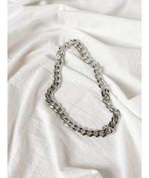 【TUWAKRIM】ワイドチェーンショートネックレスS