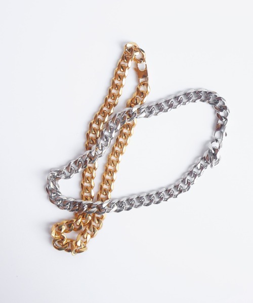 TUWAKRIM（トゥワクリム）の「【TUWAKRIM】ワイドチェーンショートネックレスS（ネックレス・レディース・シルバー・MEDIUM）」の9枚目の写真