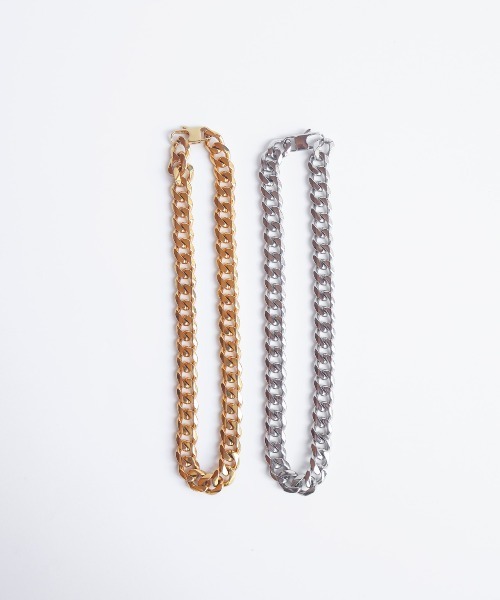 TUWAKRIM（トゥワクリム）の「【TUWAKRIM】ワイドチェーンショートネックレスS（ネックレス・レディース・シルバー・MEDIUM）」の5枚目の写真