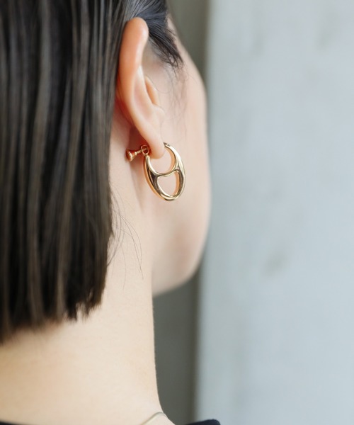 select MOCA(セレクトモカ)の「サークルモチーフイヤリング(イヤリング・レディース・シルバー/ゴールド・FREE)」の11枚目の写真