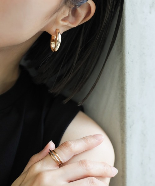 select MOCA(セレクトモカ)の「サークルモチーフイヤリング(イヤリング・レディース・シルバー/ゴールド・FREE)」の12枚目の写真