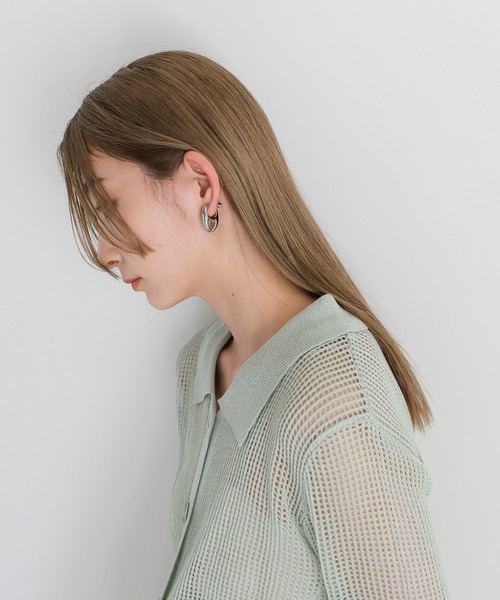 select MOCA(セレクトモカ)の「サークルモチーフイヤリング(イヤリング・レディース・シルバー/ゴールド・FREE)」の5枚目の写真