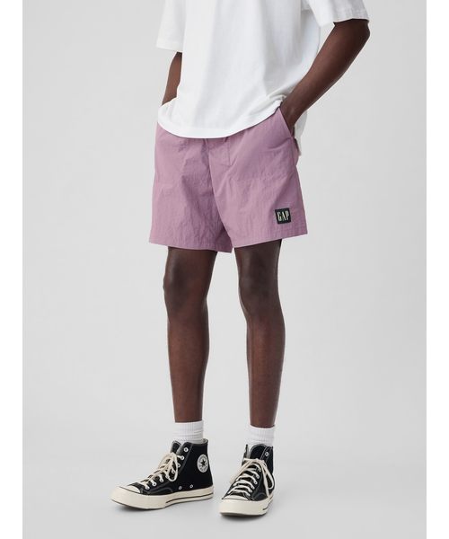 GAP（ギャップ）の「7インチ GAPロゴ イージーショートパンツ(ユニセックス)（その他パンツ・メンズ・ブラウン/パープル/ブラック/ブルー/グリーン/ブラウン系その他・XS/S/M/L/XL）」の10枚目の写真