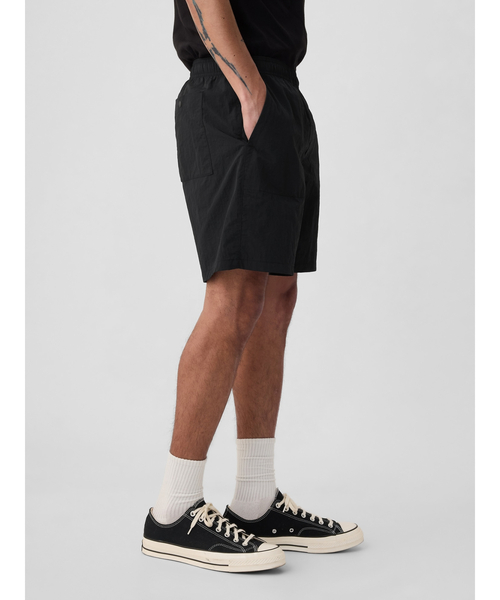 GAP（ギャップ）の「7インチ GAPロゴ イージーショートパンツ(ユニセックス)（その他パンツ・メンズ・ブラウン/パープル/ブラック/ブルー/グリーン/ブラウン系その他・XS/S/M/L/XL）」の14枚目の写真