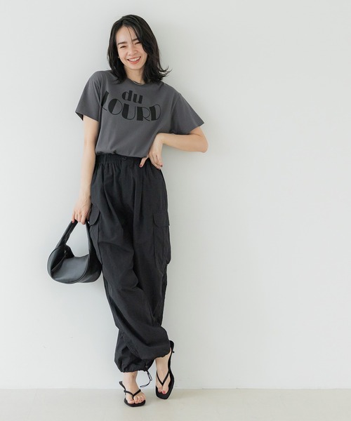 coca(coca)(コカ)の「ロゴプリントコットン半袖Tシャツ(Tシャツ/カットソー・レディース・B/A/C/D・S/M/L)」の9枚目の写真