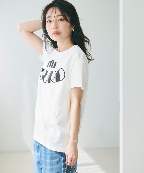 セール】ロゴプリントコットン半袖Tシャツ（Tシャツ/カットソー