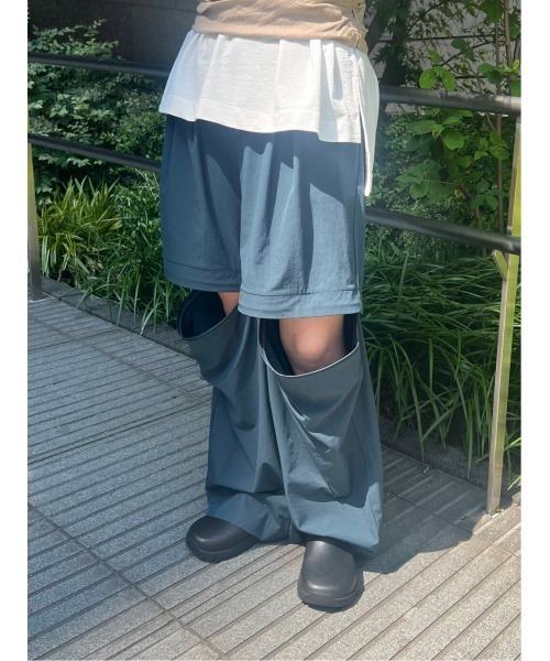 パンツ TYPESERVICE Two Way Layered Pants Pre-Order】マルチウェイレイヤードパンツ / Multiway Layered