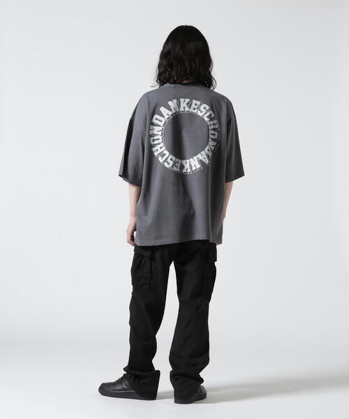 DANKE SCHON（ダンケシェーン）の「DankeSchon/ダンケシェーン/活性染サークルS/S Tee（Tシャツ/カットソー・メンズ・ベージュ/ブラック・L/M）」の16枚目の写真