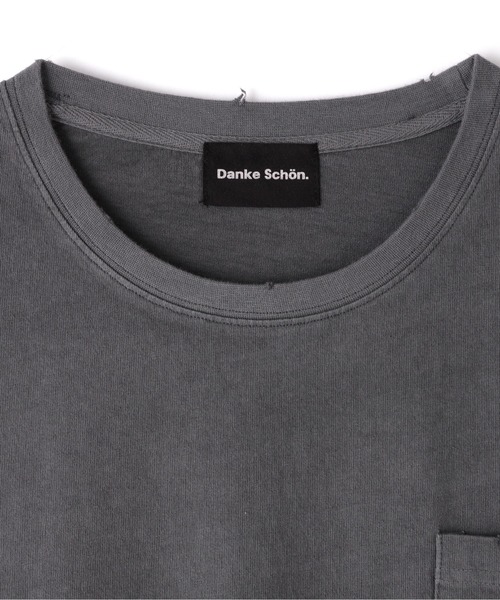 DANKE SCHON（ダンケシェーン）の「DankeSchon/ダンケシェーン/活性染サークルS/S Tee（Tシャツ/カットソー・メンズ・ベージュ/ブラック・L/M）」の4枚目の写真