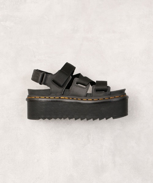 Dr. Martens(ドクターマーチン)の「Dr.Martens ドクターマーチン / KIMBER2 厚底レザーストラップサンダル / 31805001(サンダル・レディース・ブラック・22cm/23cm/24cm)」の2枚目の写真