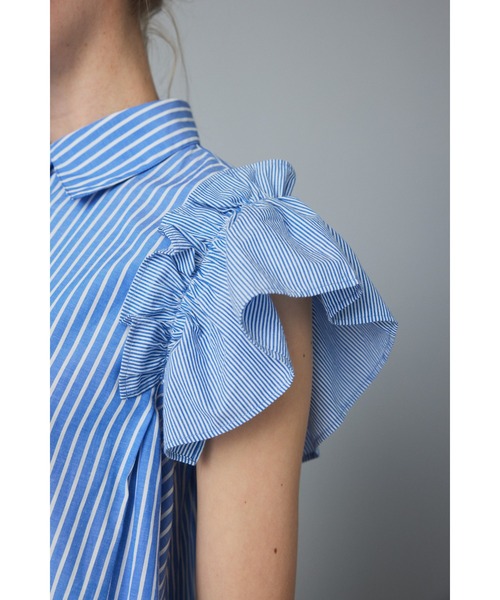 jumelle frill sleeve blouse フリルスリーブブラウス 販売終了】frill sleeve blouse | ファッション通販サイト NUGU