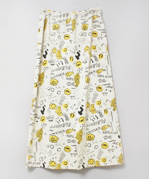 RNA（アールエヌエー）の「G1071 ニコ総柄スカート（スカート・レディース・マスタード/キナリ/グレイッシュブルー・MEDIUM）」の7枚目の写真