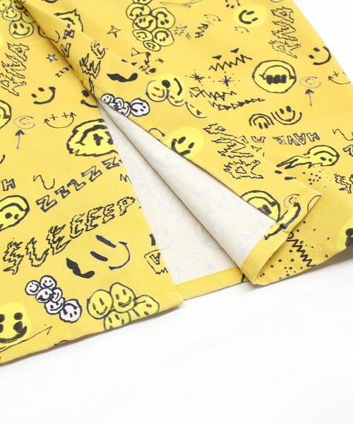 RNA（アールエヌエー）の「G1071 ニコ総柄スカート（スカート・レディース・マスタード/キナリ/グレイッシュブルー・MEDIUM）」の17枚目の写真