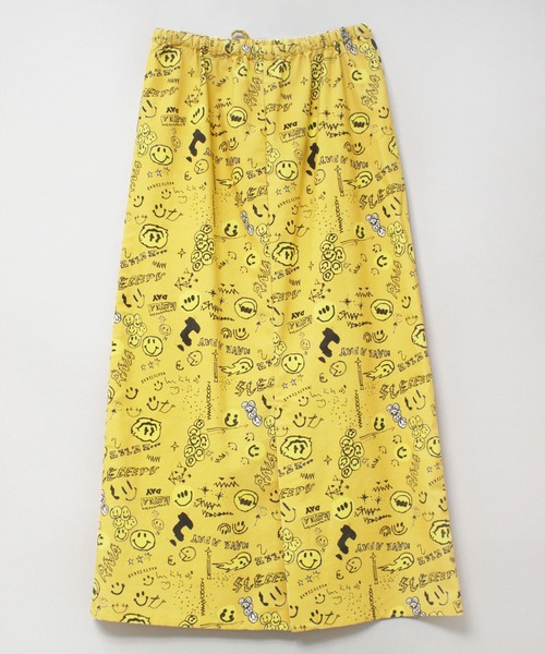 RNA（アールエヌエー）の「G1071 ニコ総柄スカート（スカート・レディース・マスタード/キナリ/グレイッシュブルー・MEDIUM）」の19枚目の写真