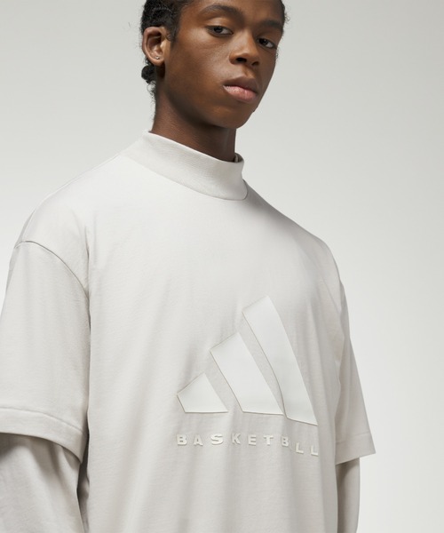 ADIDAS BASKETBALL TEE（アディダス バスケットボール 001 Tシャツ）（Tシャツ/カットソー）｜adidas（アディダス）