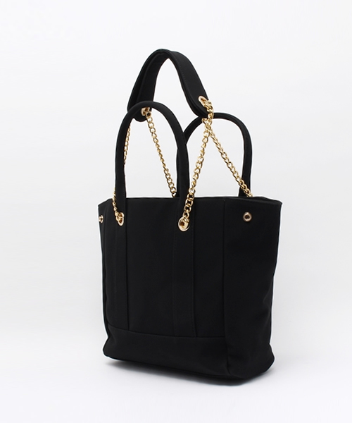 OUTLET（アウトレット）の「【who's who Chico】チェーンハンドルBAG（ショルダーバッグ・レディース・ホワイト/ブラック・FREE）」の3枚目の写真