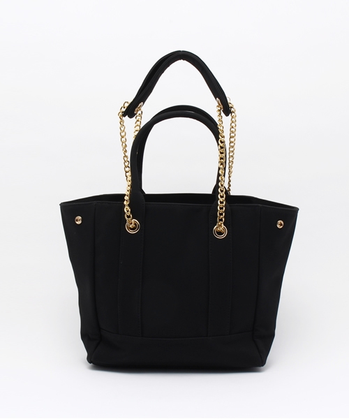 OUTLET（アウトレット）の「【who's who Chico】チェーンハンドルBAG（ショルダーバッグ・レディース・ホワイト/ブラック・FREE）」の4枚目の写真