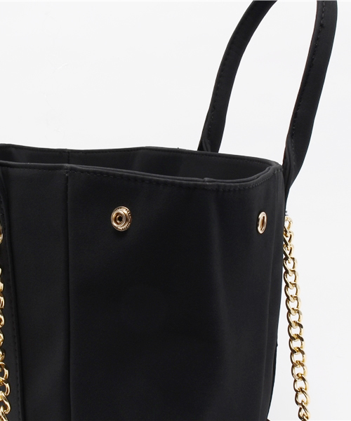 OUTLET（アウトレット）の「【who's who Chico】チェーンハンドルBAG（ショルダーバッグ・レディース・ホワイト/ブラック・FREE）」の6枚目の写真