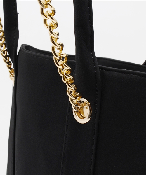 OUTLET（アウトレット）の「【who's who Chico】チェーンハンドルBAG（ショルダーバッグ・レディース・ホワイト/ブラック・FREE）」の7枚目の写真