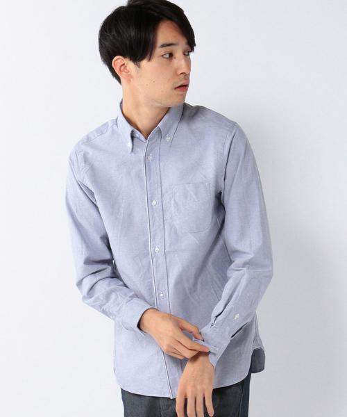 coen（コーエン）の「ラインオックスボタンダウンシャツ（シャツ/ブラウス・メンズ・ネイビー/ホワイト・SMALL/X-LARGE/X-SMALL/LARGE/MEDIUM）」の2枚目の写真