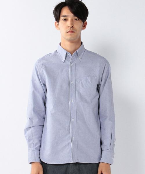 coen（コーエン）の「ラインオックスボタンダウンシャツ（シャツ/ブラウス・メンズ・ネイビー/ホワイト・SMALL/X-LARGE/X-SMALL/LARGE/MEDIUM）」の10枚目の写真