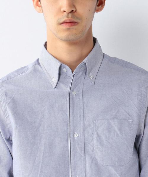 coen（コーエン）の「ラインオックスボタンダウンシャツ（シャツ/ブラウス・メンズ・ネイビー/ホワイト・SMALL/X-LARGE/X-SMALL/LARGE/MEDIUM）」の3枚目の写真