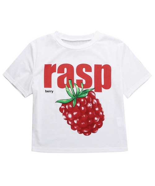 MEMECLE（メメクル）の「【 MEMECLE / メメクル 】ベリープリント ロゴ 半袖 チビTシャツ（Tシャツ/カットソー・レディース・ホワイト・S/M/L）」の10枚目の写真