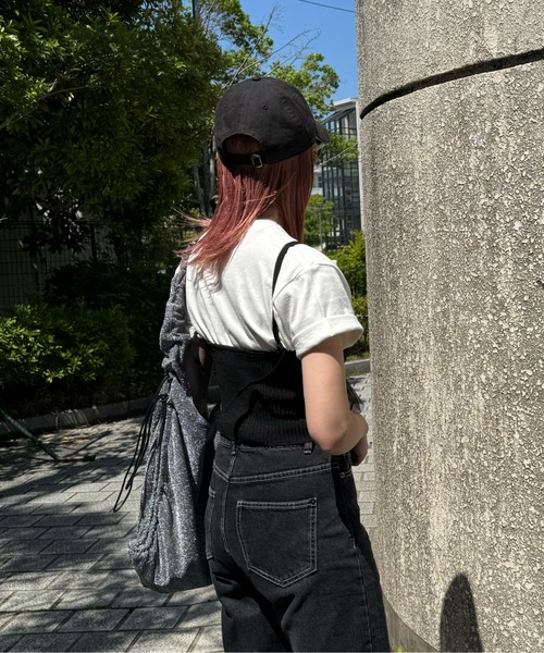 リブ×チュールドッキングビスチェ（ベスト）｜y/m by misato（イムバイミサト）