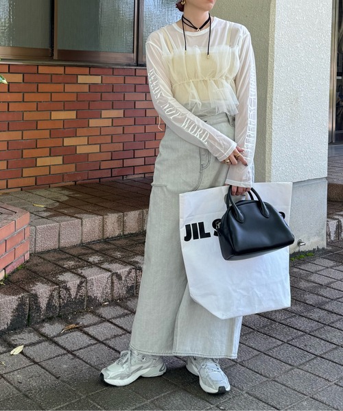 リブ×チュールドッキングビスチェ（ベスト）｜y/m by misato（イムバイミサト）