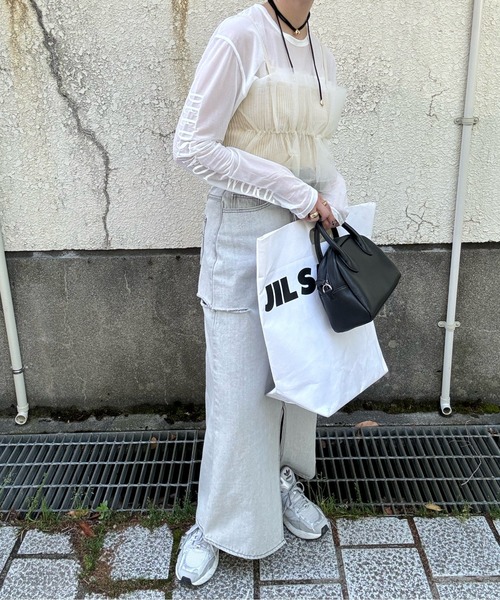 リブ×チュールドッキングビスチェ（ベスト）｜y/m by misato（イムバイミサト）