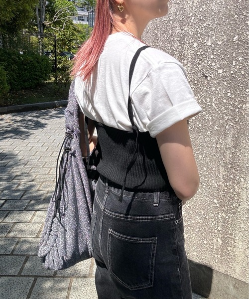 リブ×チュールドッキングビスチェ（ベスト）｜y/m by misato（イムバイミサト）